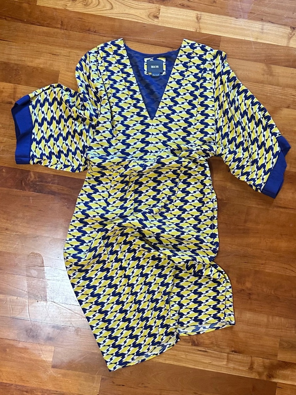 Maeve (Anthropologie) Dress, size 8, Blue & Yellow